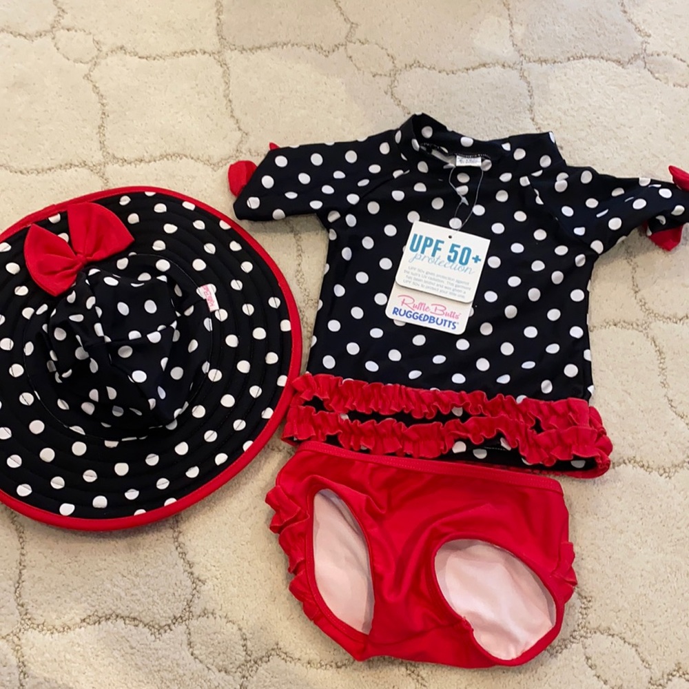 Ruffle butts swim set